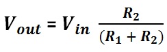 Potential Divider Output Voltage Calculation Formula